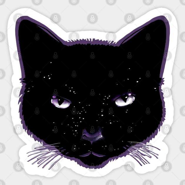 Cosmic cat Sticker by Lambdog comics!